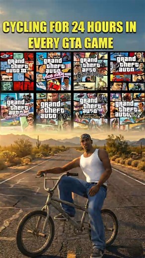 I TRIED CYCLING FOR 24 HOURS IN EVERY GTA GAME