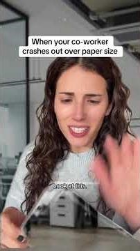 When your co-worker crashes out over paper size #sketch #coworker