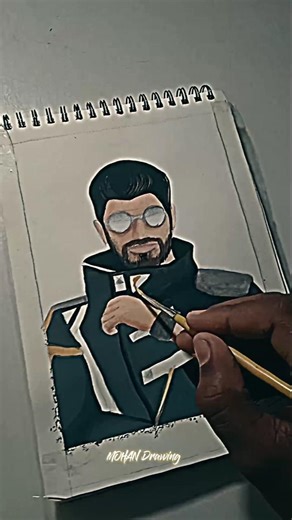 FF Dj Alok drawing 👑. #shorts