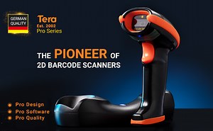 Tera 2D Barcode Scanner USB Wired with Charging Cradle
