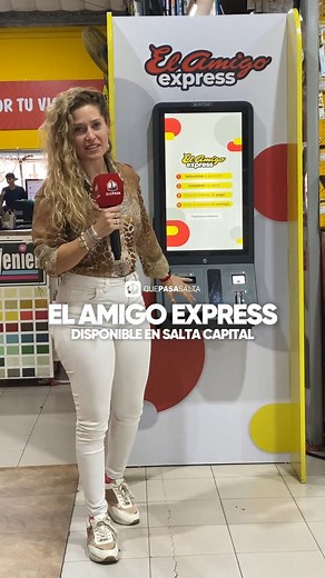 El Amigo Express llegó a la sucursal de Salta para solucionarte la vida💪🙌 🚀 Rápido. Práctico. A tu manera. 🚀 En El Amigo Salta, ahora tenés una nueva forma de comprar. Usá nuestro tótem digital, elegí lo que necesitás, pagá en el momento y retiralo de ahí mismo o pedí envío😱😱 Sin filas, sin esperas, sin complicaciones. Porque hacer tu compra debería ser tan simple como elegir y seguir💪💪 #LaGranBarata #DescuentosIncreíbles #Salta #HogarPropio #OportunidadUnica #CuotasSinInterés #PreciosBa