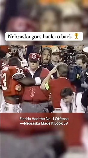 The 1995 Huskers Were TERRIFYING 😳 #nebraska #huskers #collegefootball #90sfootball #cfb