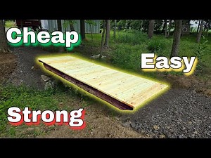 How to Build a Foot Bridge with Utility Poles - DIY