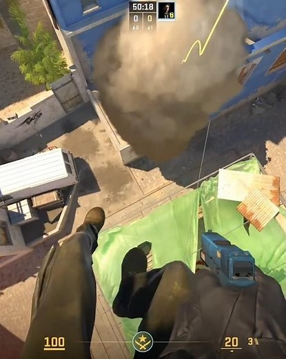 Easy Mirage B Site Waterfall Smoke | Block van AWPer | CS2 Tips #cs2 #counterstrike #counterstrike2