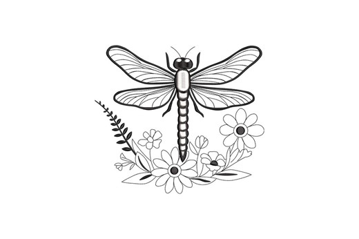 Dragonfly Embroidery Design, Dragonfly Machine Embroidery, 4 Sizes, Instant Download - Etsy