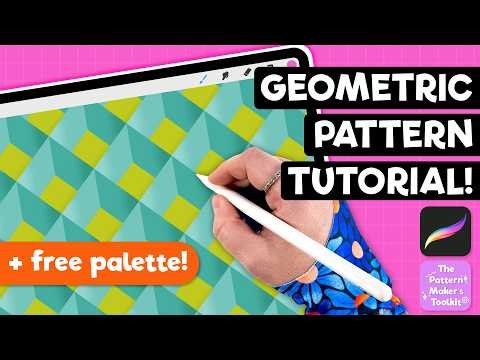 Advanced 3D Cube Pattern in Procreate | Geometric Pattern with Shadows & Blend Modes