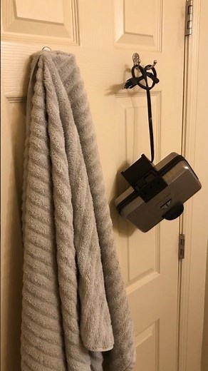 How to hang a bath towel on a towel hook