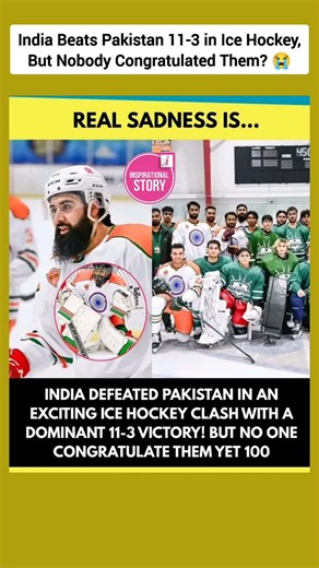 India Beats Pakistan in Ice Hockey But Nobody Congratulated Them? 😭 #shorts