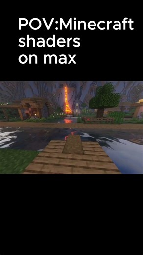 POV: Minecraft shaders on max settings.