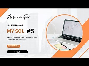 #5 Master MySQL in Minutes! | Operators, TCL, Text & DateTime Functions Explained | MySQL Tutorial