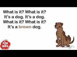 Sing and learn: What is it song for kids. Objects and colours.