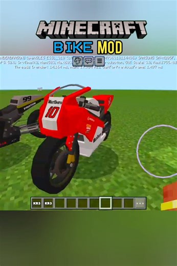 Minecraft BIKE mod in #shorts #subscribe ♥️