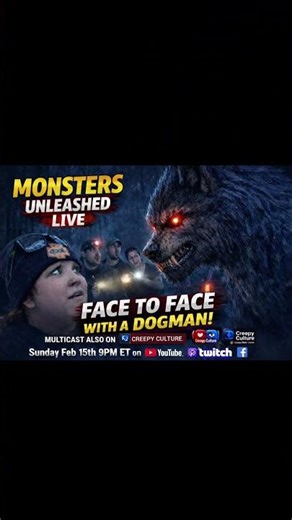 Join us tonight at 9pm EST 👣🤍👣 #dogman #cryptids #lbl