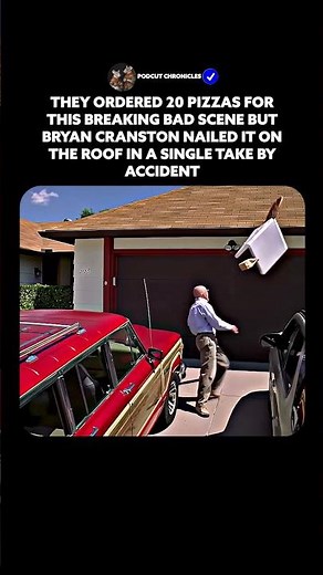 Bryan Cranston threw the pizza perfectly in one take by accident