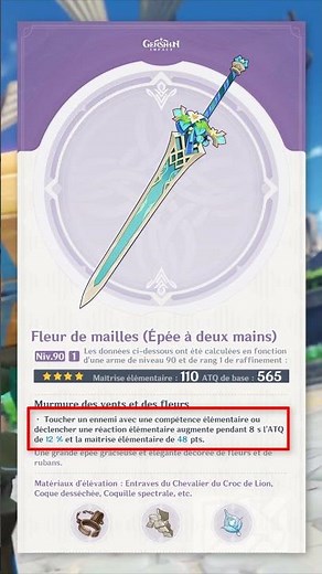 Qui peut utiliser l'épée OFFERTE de la 3.5 ?