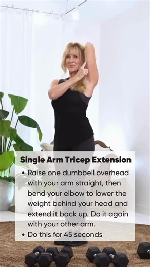 Schellea Fowler - 2 Million+ YouTube on Instagram: "✨ ARM EXERCISES don’t have to be complicated! This PUSH WORKOUTS targets your shoulders, triceps, and chest so your arms look strong, sleek, and lifted 💪. ✅Standing Clean and Press ✅Single Arm Tricep Extension ✅Chest Press Floor Ready to see how a few moves can make a big difference? Want a full program and meal plan for a week for only $9? Comment KICKSTART to get started! ✨"