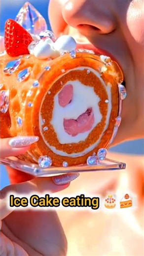ice Cake eating show #yt #eating #viral