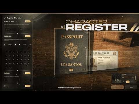 FiveM identity Script | ESX, QBCore, Standalone | Karat Store