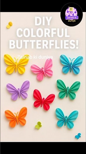 "How to Make an Easy Origami Butterfly | Paper Butterfly DIY | Simple Paper Craft for Beginners"