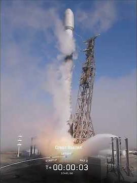 SpaceX Falcon 9 launches 24 Starlink V2 mini Satellites to Orbit