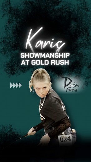 Karis Excels in Hog Showmanship at Gold Rush Classic