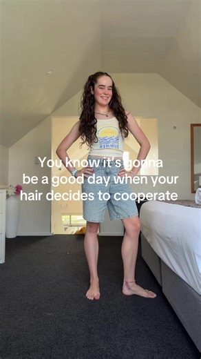 Wavy Hair Adventures on the Boat