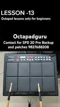 Learn One Beat In One Minute On Octapad |Lesson - 13 Octapad Bajana Seekhen #octapadkaisebajaye