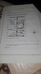 Strip Map of South Africa to Namibia AssignmentThe assignment... | Filo