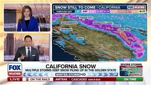 🚨SEVERAL MISSING ACROSS CALIFORNIA: Multiple searches are underway across California as first responders battle heavy rain and flooding in the southern part of the state while blizzard conditions are pummeling the Sierra. Latest forecast: https://www.foxweather.com/weather-news/storms-flood-california-mountain-snow-sierra-rockies | FOX Weather
