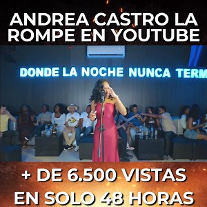 🔴La artista chocoana ANDREA CASTRO la rompe en YouTube con su más reciente lanzamiento SOLA CON MI SOLEDAD. ✅Según información entregada por el manager de la artista de salsa urbana, a la sala de redacción de Somos Pacifico, a solo 48 horas del lanzamiento, se registran más de 6.500 reproducciones del tema musical y en aumento. No cabe duda que el talento de estos referentes inspira y motiva para que otros músicos encuentren en las redes sociales una potente vitrina para impulsar sus carreras. 
