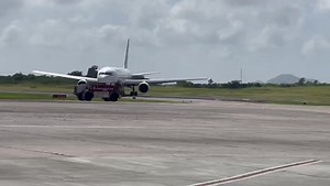 The arrival of Antigua Airways at V.C Bird International Airport. | Pointe Broadcasting Network - Television/Radio/Newspaper