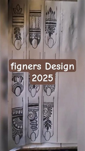 Simple Fingers Mehndi Design 2025 | Easy Henna Art Tutorial #mehndi #shorts
