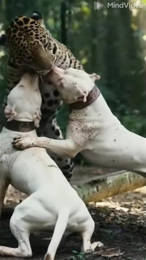 Rare Footage: Pitbull Dogs Take Down a Tiger | Incredible Animal Encounter #wildlife #animals #ai