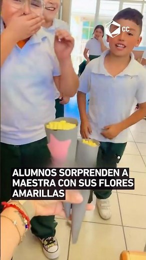The gesture that touched an entire school on Yellow Flowers Day