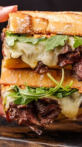 The Ultimate Steak Sandwich😍RECIPE: https://www.sipandfeast.com/the-best-steak-sandwich/ | Sip and Feast