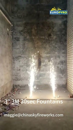 3inch 3M 30sec Fountain #stagefountains #indoorfireworks #chinaskyfireworks #parties #events #pyro