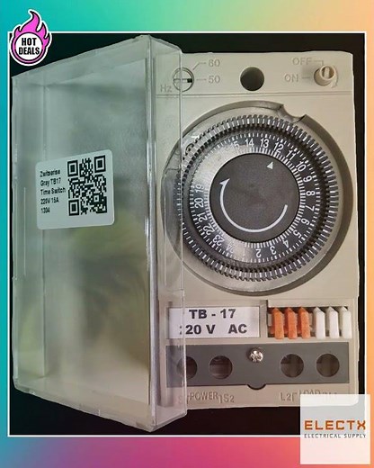 Timer Switch 24 Hour Mechanical functional Programmable Classic Design