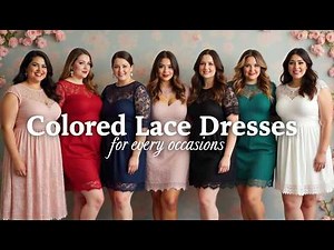 Elegant Lace Dresses in Every Color Plus Size Fashion 2025