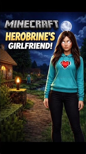 Minecraft But I Found Herobrine’s Girlfriend 😱❤️
