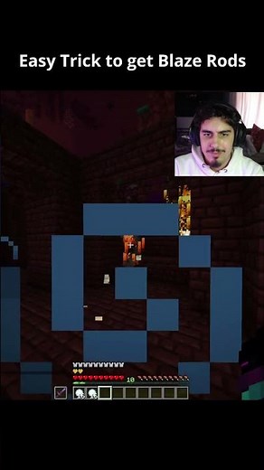 Easiest way to get Blaze Rods in Minecraft #shorts #minecraft