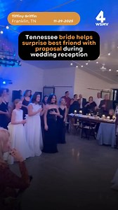 "The reaction and emotion were unforgettable," the bride's mother said. | WSMV 4, Nashville