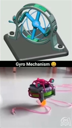 How a Gyro Mechanism Actually Works! 🎡 (3D vs. Real) #shorts