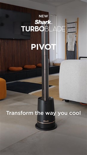 Endlessly customizable fan — pivot from vertical to horizontal, cool in two directions and oscillate with Shark™ TurboBlade™. Shop now. | Shark Home