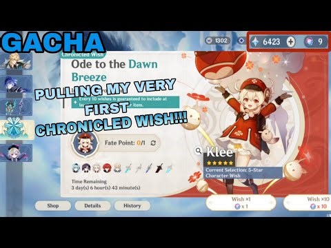 I Decided To Pull Klee On Chronicled Wish!! | Gacha | Mobile | Genshin Impact 6.4