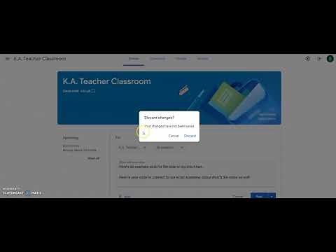 Share class code to join Khan Academy Class