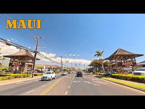 Kihei Road Drive in Maui, Hawaii | 4K Scenic Coastal Drive
