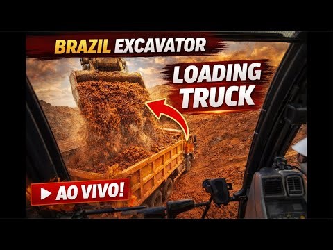🔴 AO VIVO: Escavadeira na Produção Pesada | Excavator Working Live