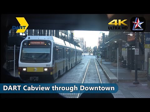 [4K] DART CABVIEW Ride from SMU/Mockingbird to Dallas Union Station | DART | Dallas