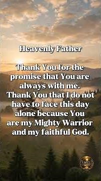 God Is With You Today | A Powerful Prayer for Strength & Peace (Zephaniah 3:17)