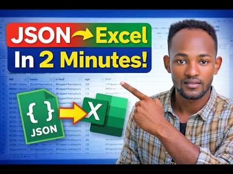 How to Import JSON Data into Excel in 2 Minutes| #amharic